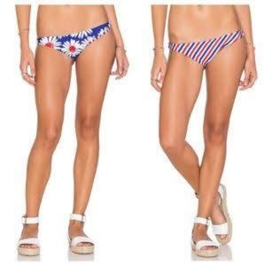 Women's NWT Daisy Wildfox Reversible Bikini Bottom